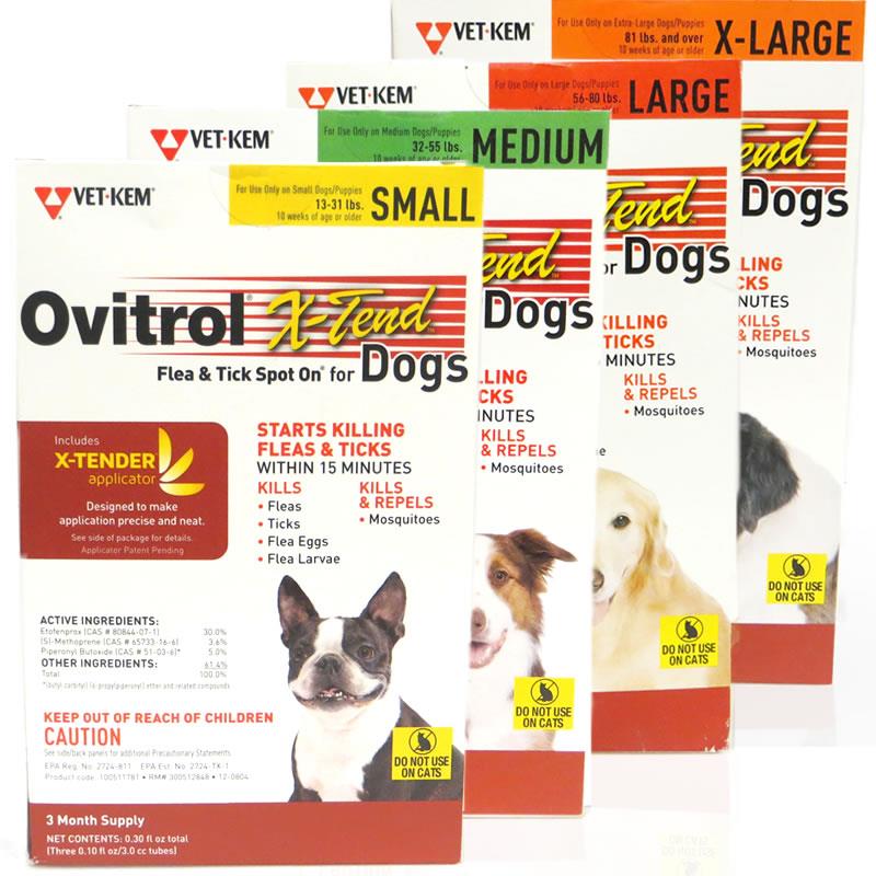 Ovitrol X-Tend Flea & Tick Spot On for Dogs 3 Month
