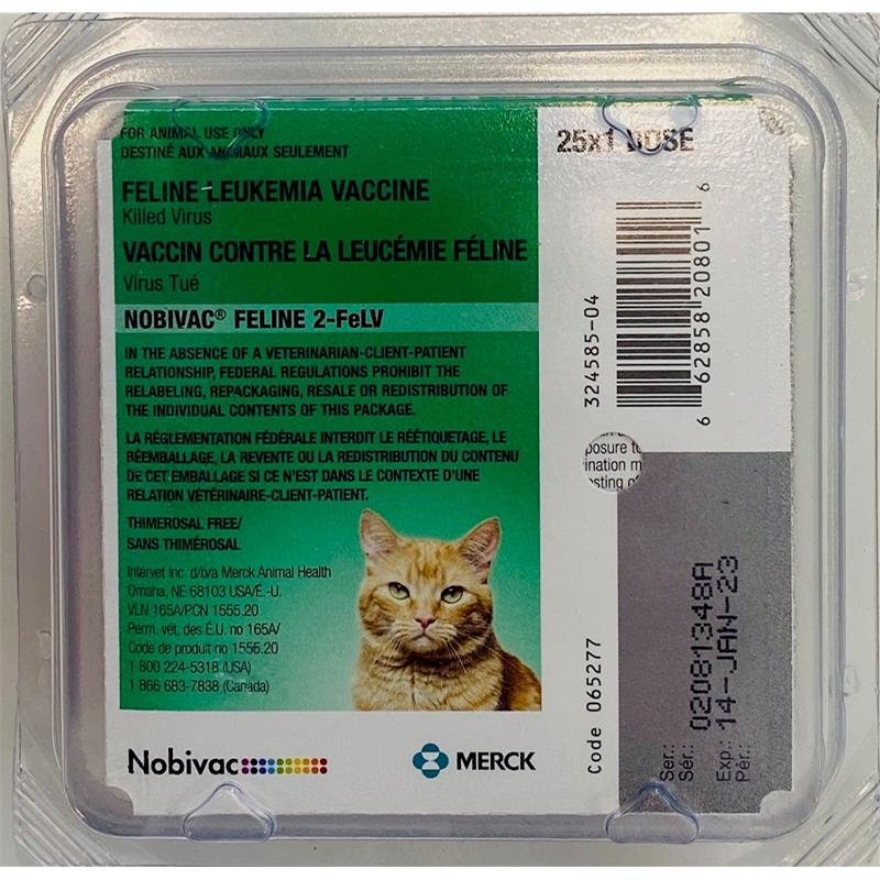 Nobivac Feline 2FeLV 25 Ds tray Buy Nobivac vaccine for Cats