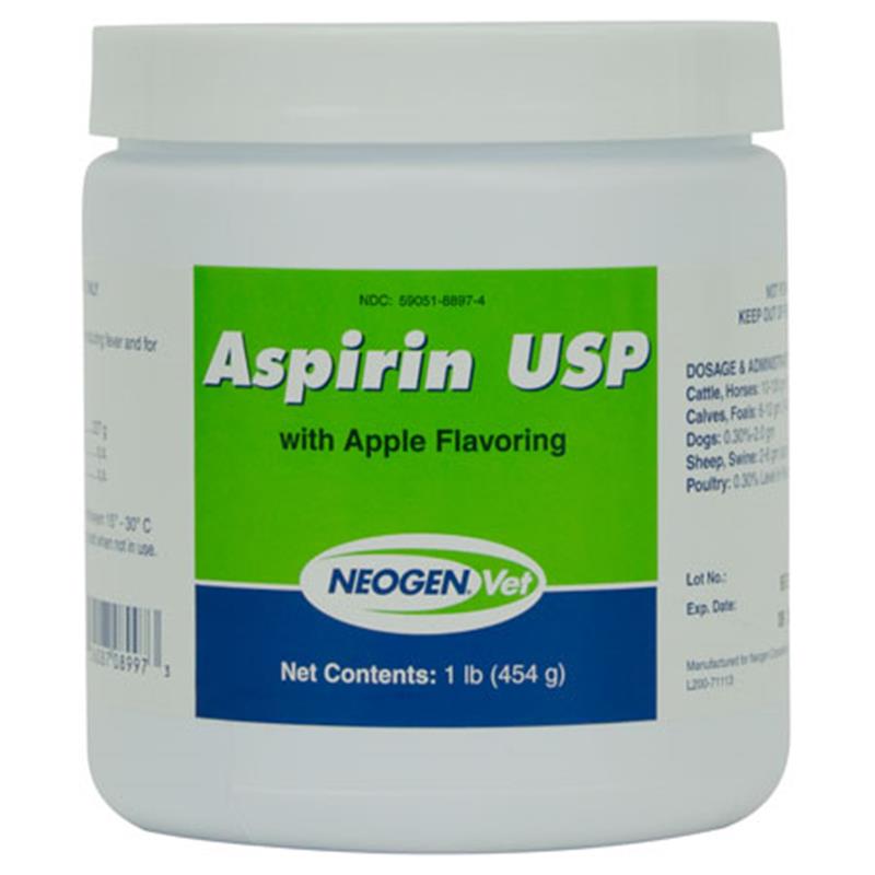 Aspirin USP with Apple Flavoring 1 Lb for horses Aspirin Powder