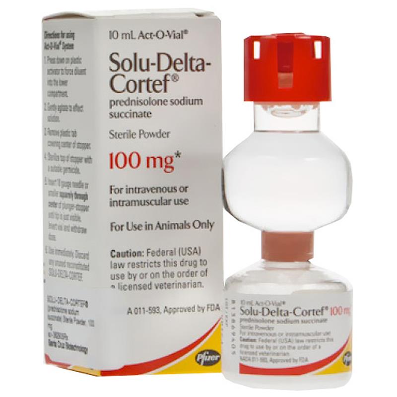 Buy SoluDeltaCortef 10 mL 100 mg for Dogs and Cats