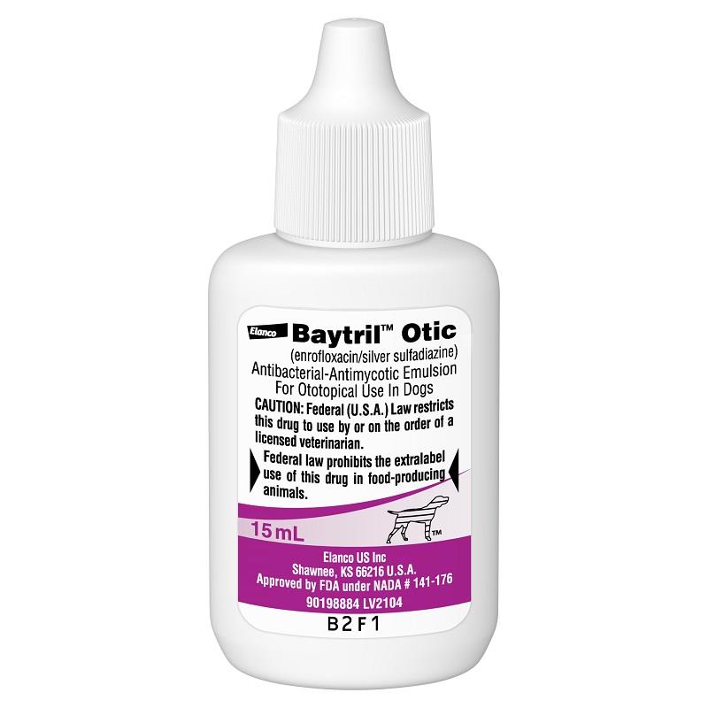 Baytril enrofloxacin Otic for dogs Baytril antibiotic ear drops