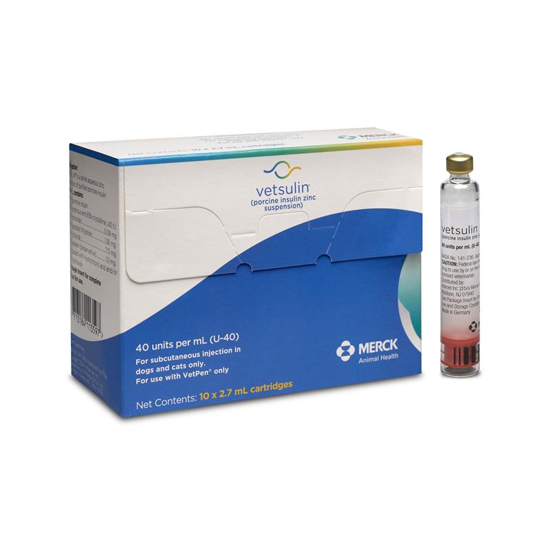 Vetsulin VetPen Cartridges 2.7 ml, 10 ct
