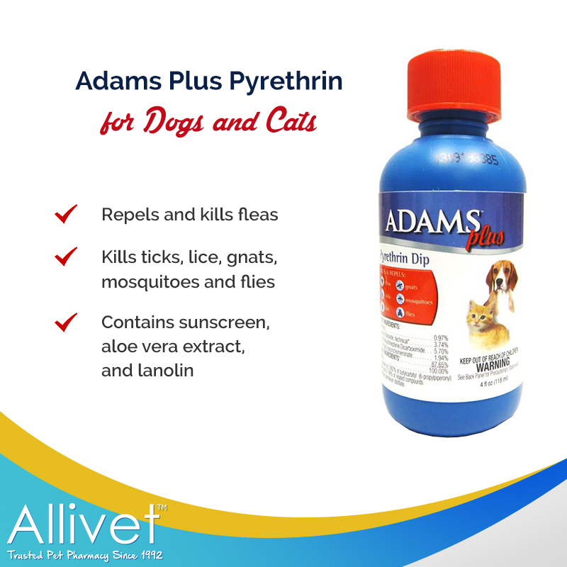 Adams-Plus-Pyrethrin flea and tick dip