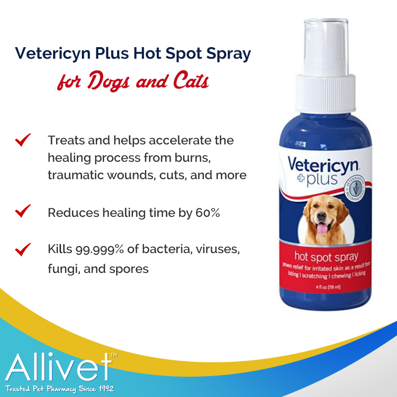 Vetericyn-Plus-Hot-Spot-Spray for dogs and cats