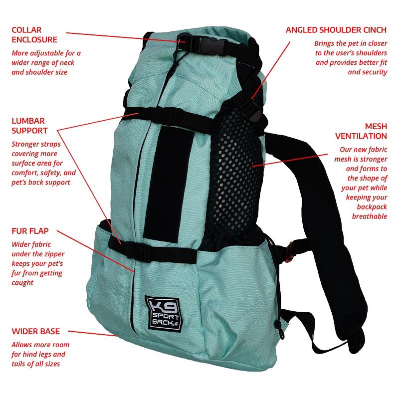 K9 Sport Sack Air 2 Forward Facing Dog Carrier Backpack in green
