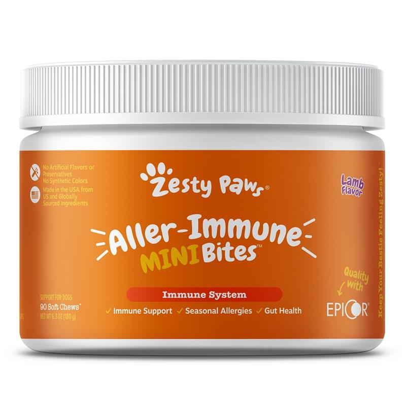 Image of Zesty Paws Aller Immune Mini Bites Immune System Supplements 