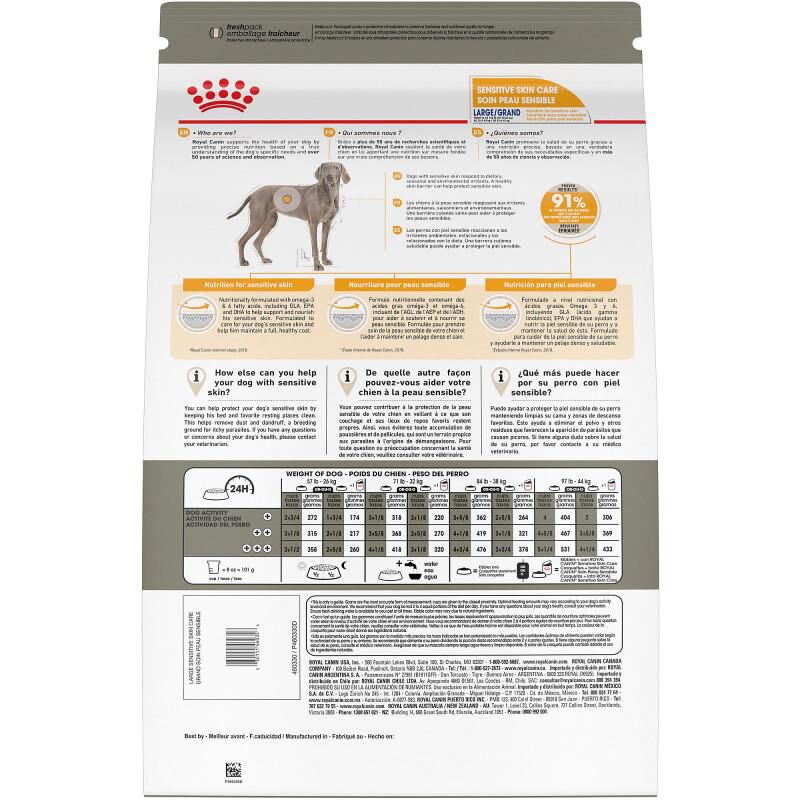 Royal Canin Canine Care Nutrition Adult Large Sensitive Skin Care Dry Dog Food, 30 lb bag