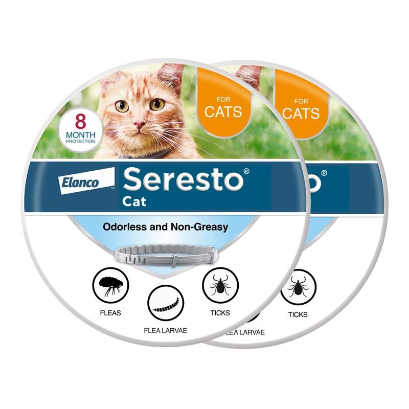 Seresto for Cats with Fleas and Ticks (2 collars)