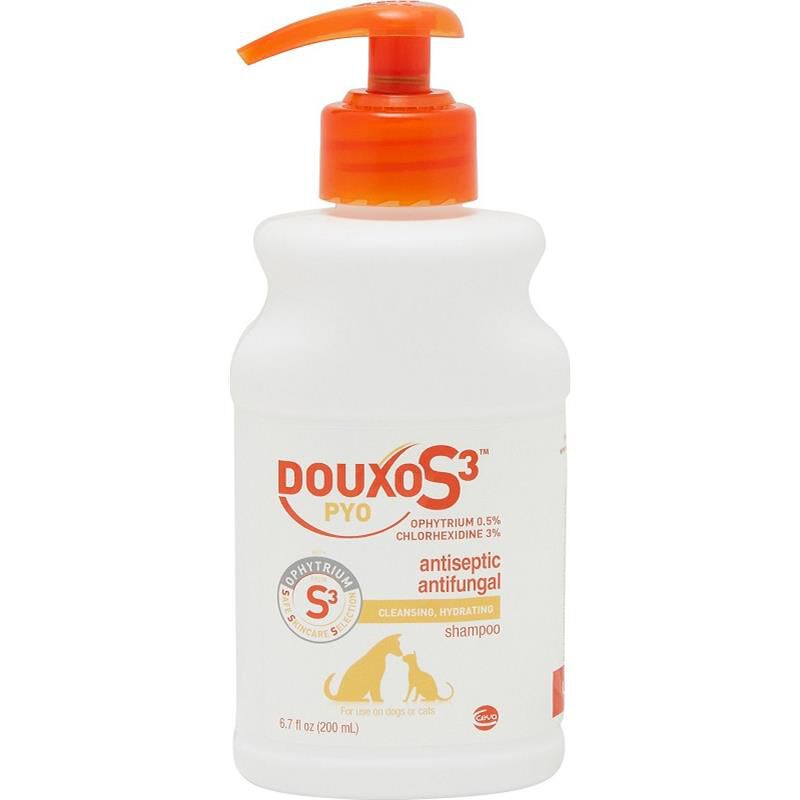 Douxo S3 PYO Antiseptic Antifungal Shampoo for Dogs and Cats, 6.7 oz