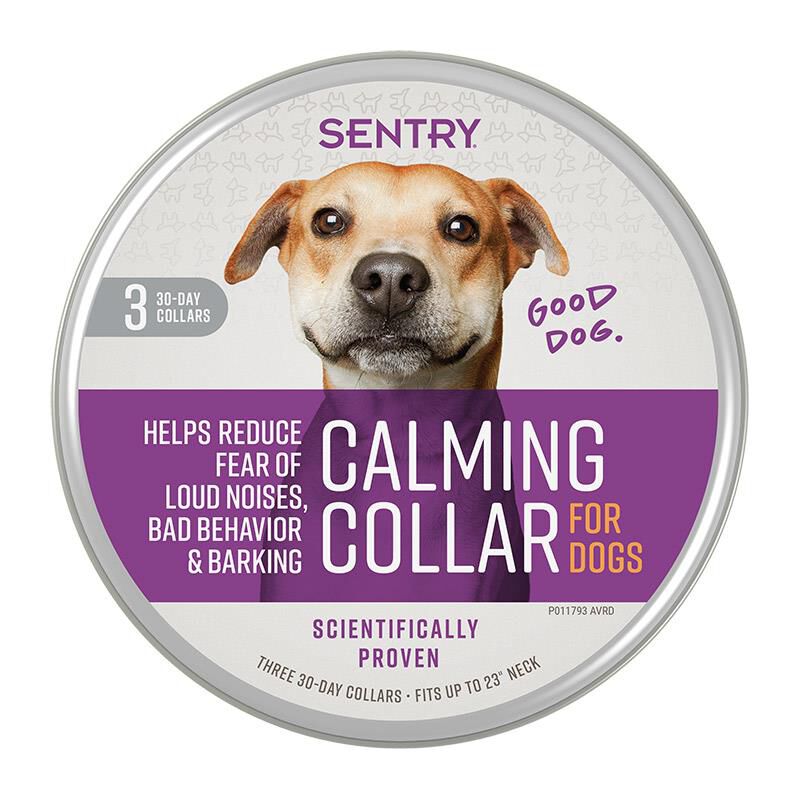 SENTRY Calming Collar for Dogs, Lavender Chamomile Fragrance, 3 Collars