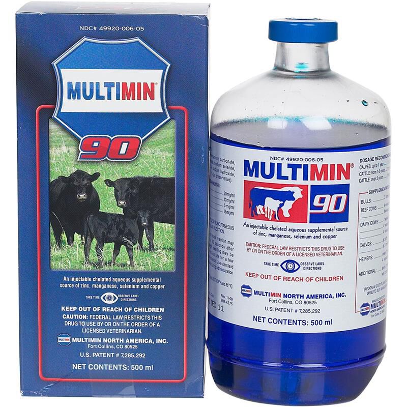 Multimin 90 Injectable for Cattle, 500 ml