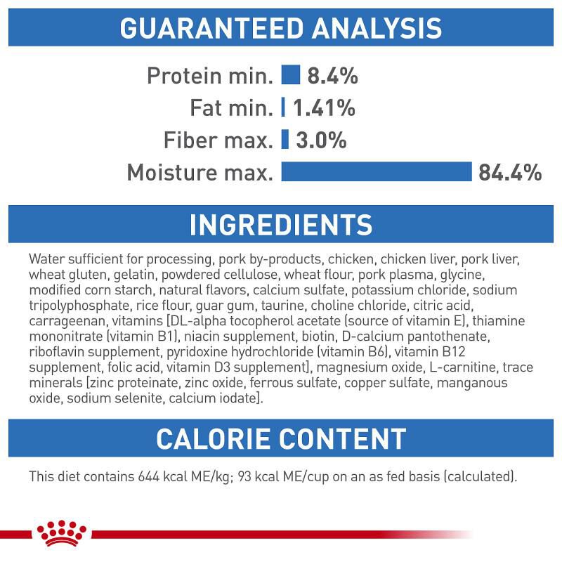 Royal Canin Feline Care Nutrition Adult Weight Care Thin Slices in Gravy Canned Cat Food, 24 x 3 oz cans