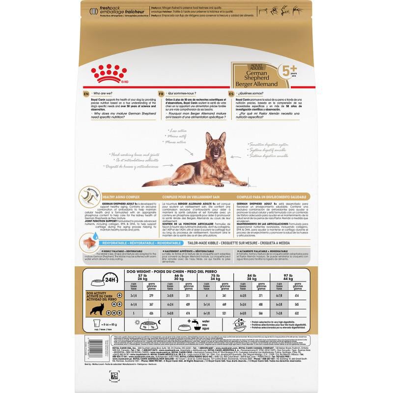 Royal Canin Breed Health Nutrition German Shepherd Adult 5+ Dry Dog Food, 28 lb bag
