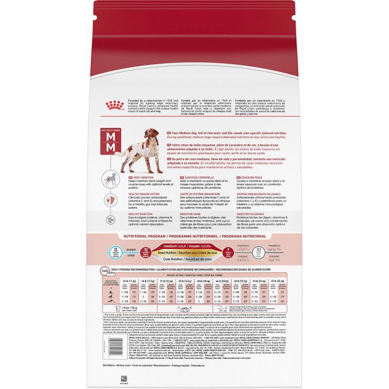 Royal Canin Size Health Nutrition Medium Adult Dry Dog Food, 40 lb bag