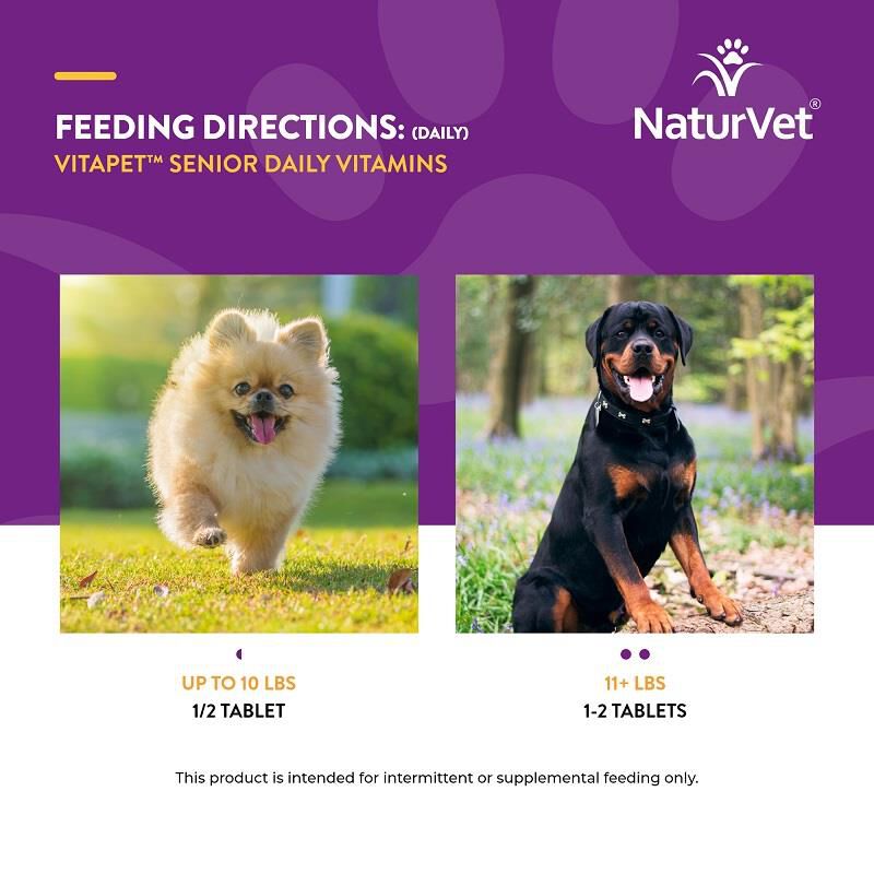 NaturVet VitaPet Senior, 365 Tabs