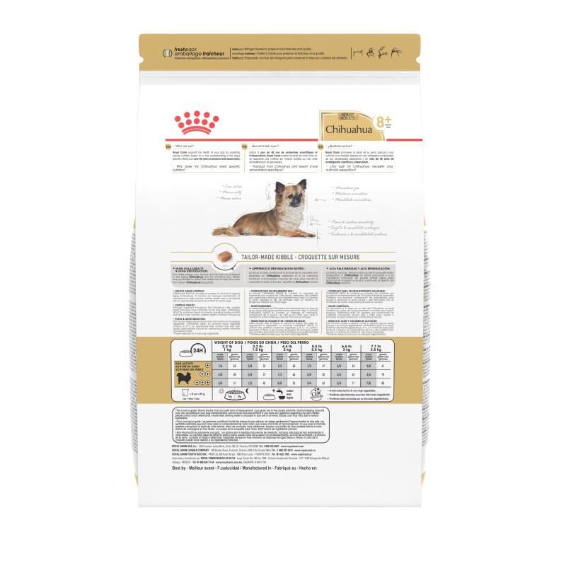 Royal Canin Breed Health Nutrition Chihuahua Adult 8+ Dry Dog Food, 2.5 lb bag