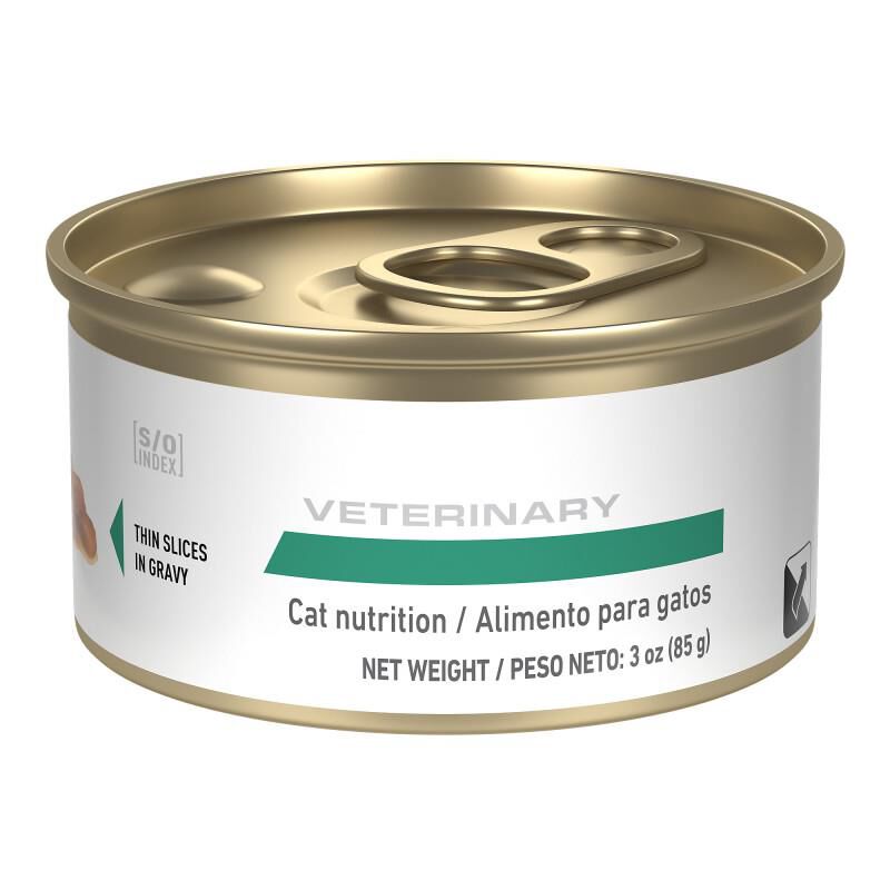 Royal Canin Veterinary Diet Adult Glycobalance Thin Slices in Gravy Canned Cat Food, 24 x 3 oz cans