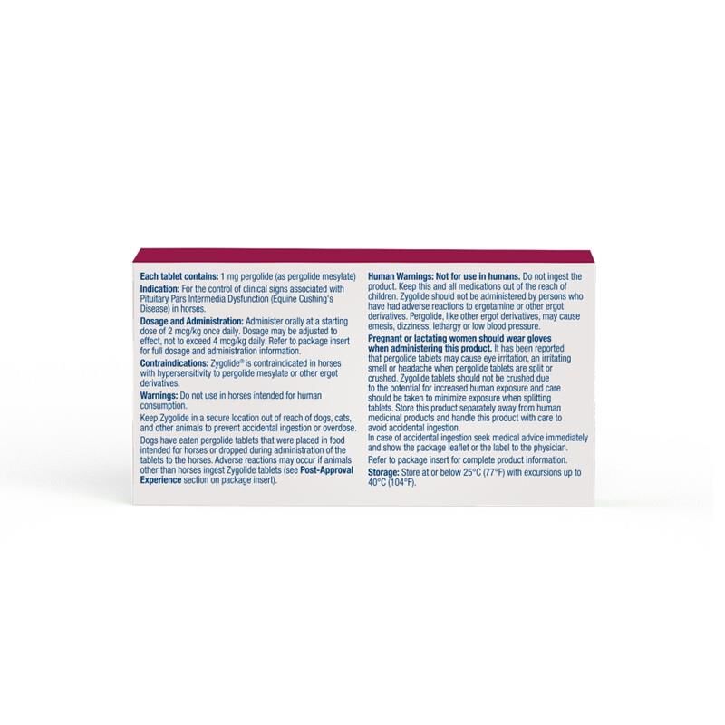 Zygolide (pergolide tablets) 1 mg, 60 ct