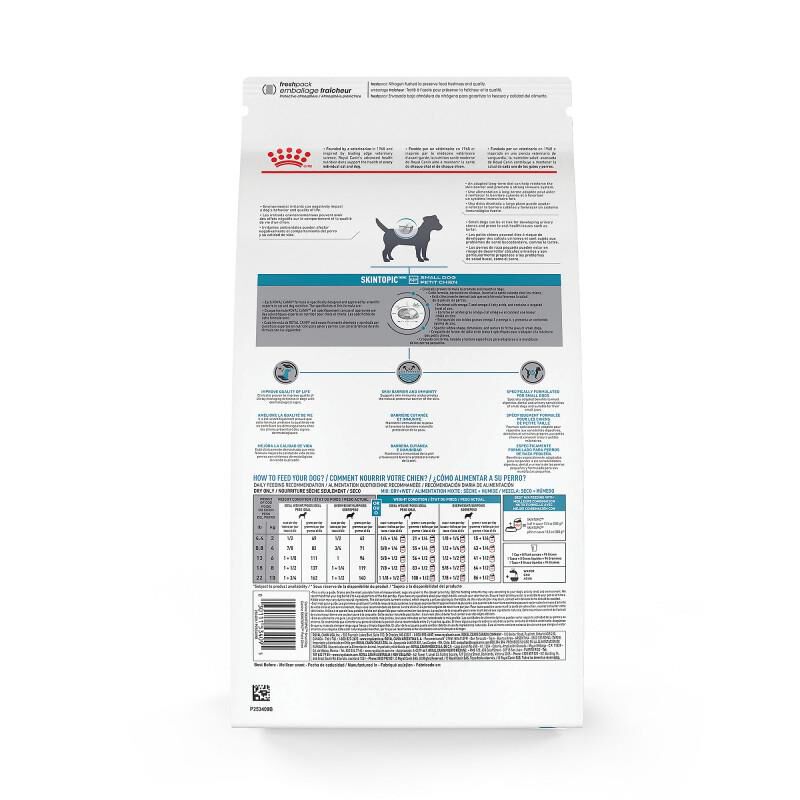 Royal Canin Veterinary Diet Skintopic Small Dog Adult Dry Food, 8.8 lb bag