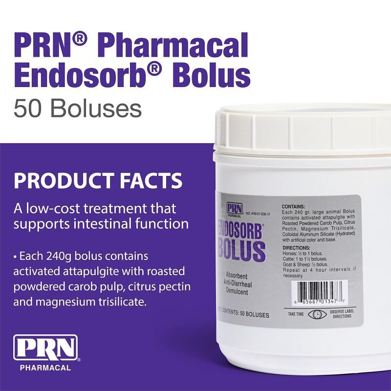 Endosorb Bolus AntiDiarrheal, 50 ct