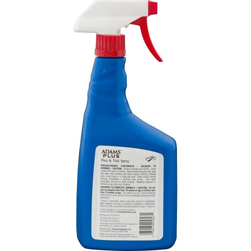 Adams Plus Flea and Tick Spray, 16 oz