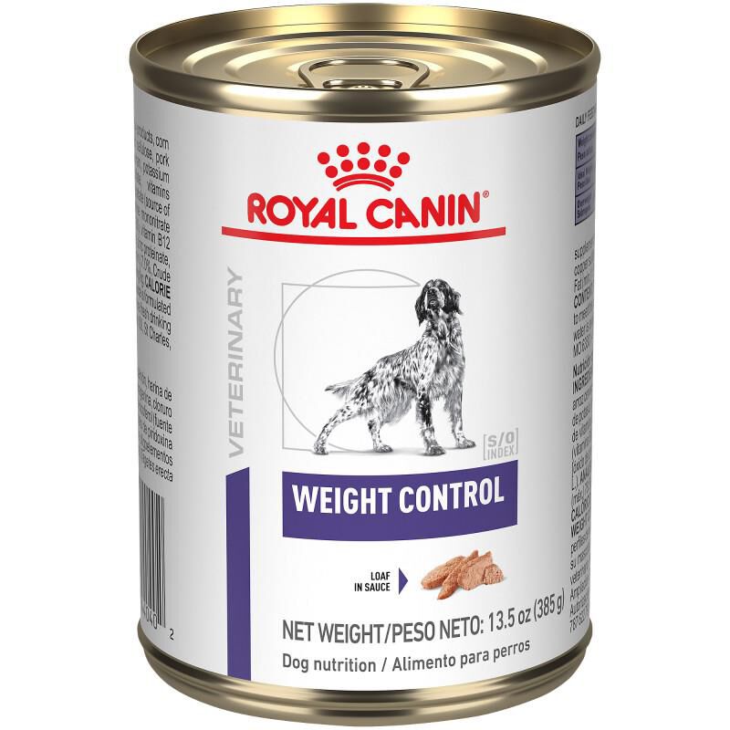 Royal Canin Veterinary Diet Adult Weight Control Loaf in Sauce Canned Dog Food, 24 x 13.5 oz cans