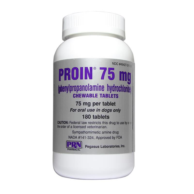 Proin Chewable Tablets for Dogs 75 mg, 180 Ct.