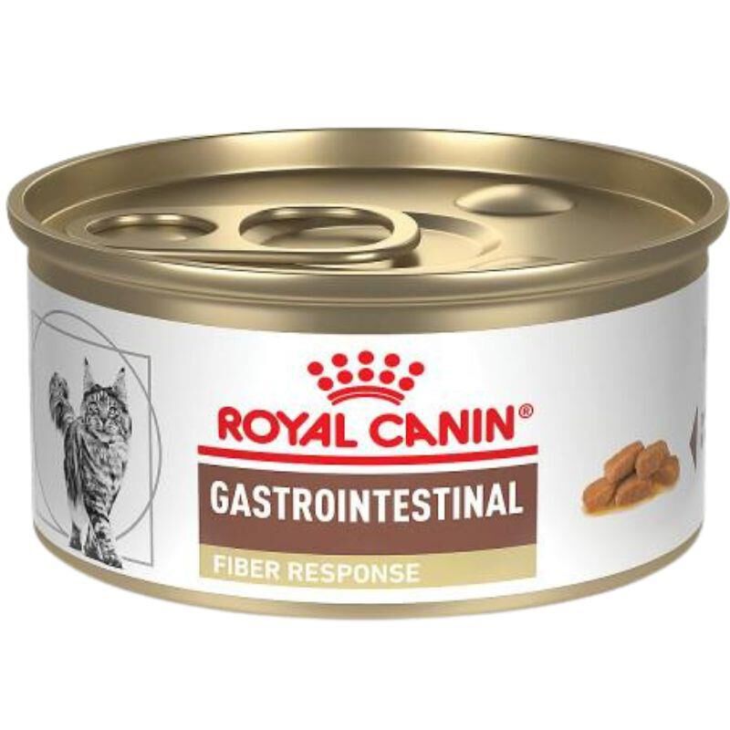 Royal Canin Veterinary Diet Adult Gastrointestinal Fiber Response Thin Slices in Gravy Canned Cat Food, 24 x 3 oz cans