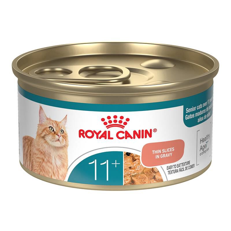Royal Canin Health Nutrition Aging 11+ Thin Slices in Gravy Senior Cat Food, 24 x 3 oz cans