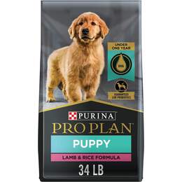 Purina Pro Plan Puppy Lamb & Rice Formula Dry Dog Food, 34 lbs