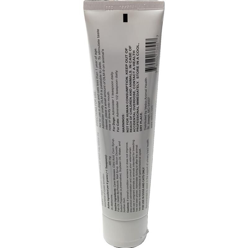 DLM-9 DL-Methionine Urinary Health Oral Gel Supplement for Dogs