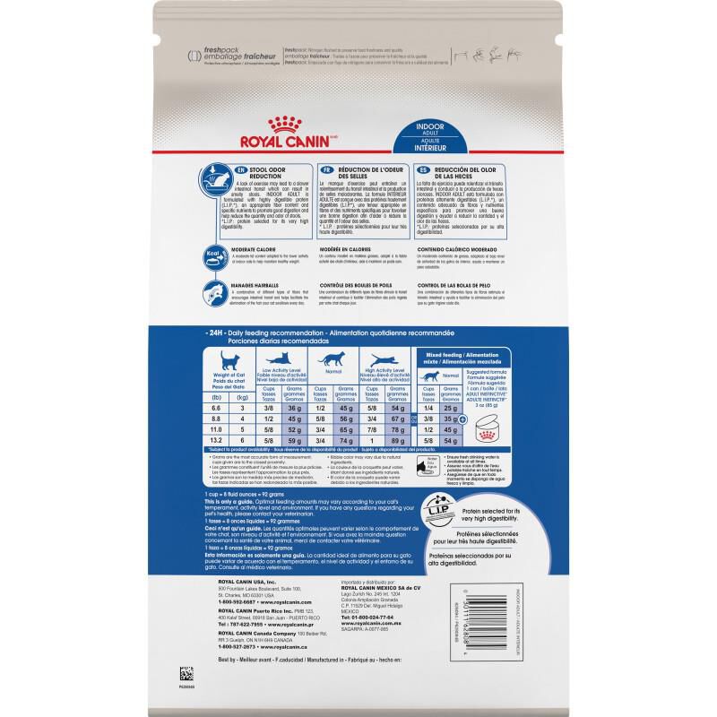 Royal Canin Feline Health Nutrition Adult Dry Indoor Cat Food, 3 lb Bag