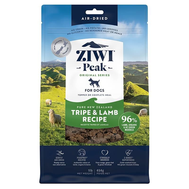 ZIWI Peak Tripe & Lamb Air-Dried Dog Food, 1 lb