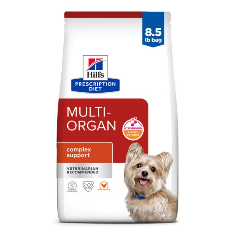 Hill's Prescription Diet Multi-Organ Chicken Dry Dog Food, 8.5 lb bag