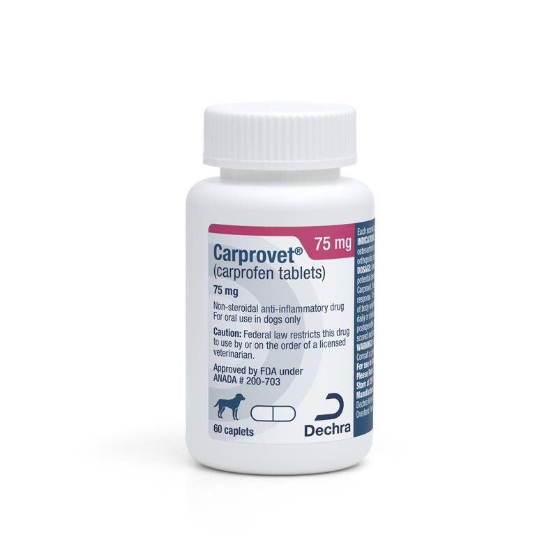 Carprovet (Carprofen) Caplets 75 mg, 60 Ct.