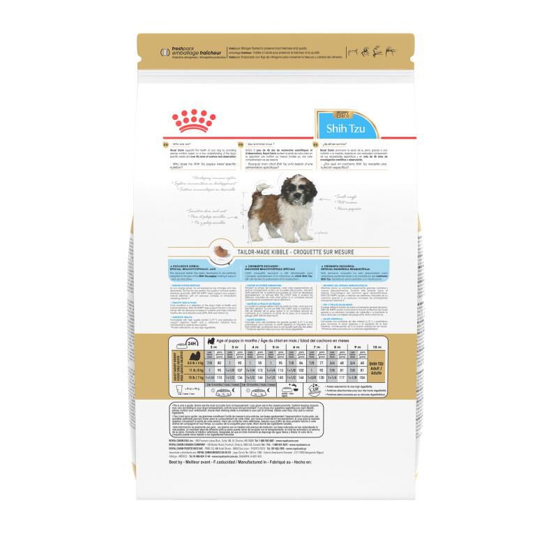 Royal Canin Breed Health Nutrition Shih Tzu Puppy Dry Dog Food, 2.5 lb bag