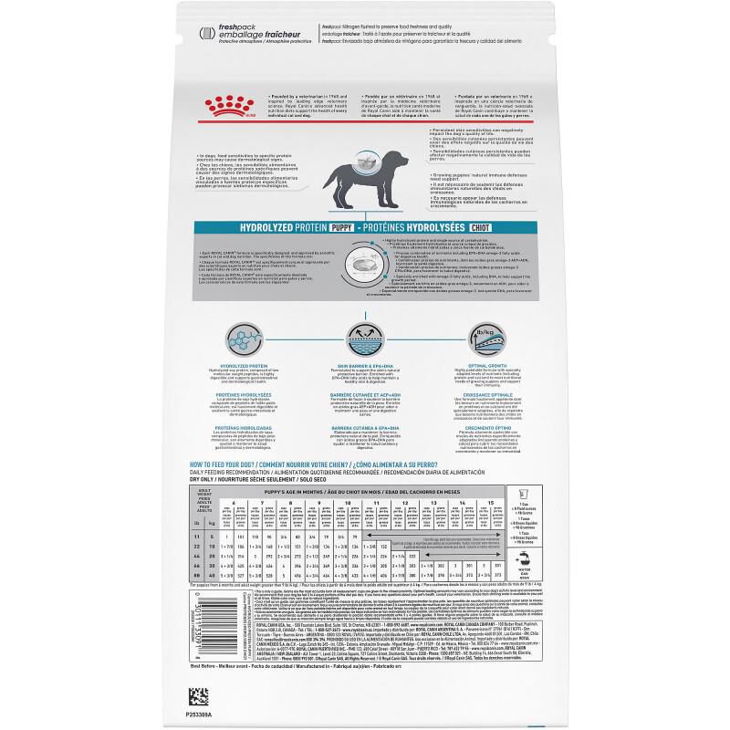 Royal Canin Veterinary Diet Hydrolyzed Protein Puppy Dry Food for Food Sensitivities, 8.8 lb bag