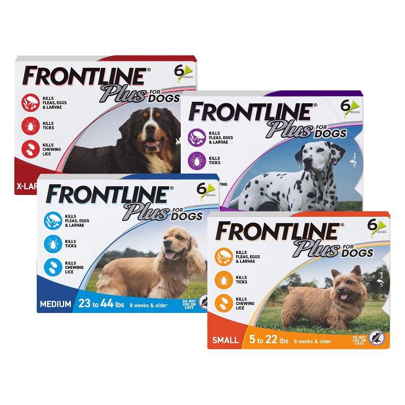 Frontline Plus Flea & Tick Protection for Dogs Allivet