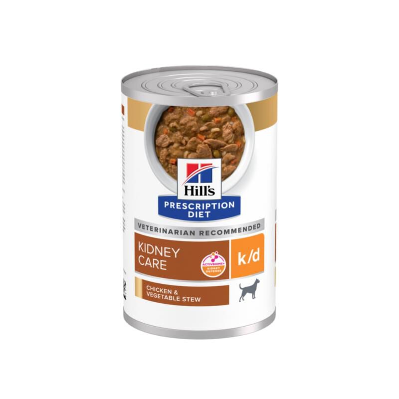 Hill's Prescription Diet k/d Kidney Care Chicken & Vegetable Stew Canned Dog Food, 12 x 12.5 oz cans