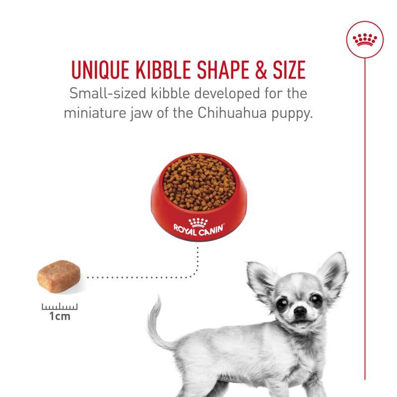 Royal Canin Breed Health Nutrition Chihuahua Puppy Dry Dog Food, 2.5 lb bag