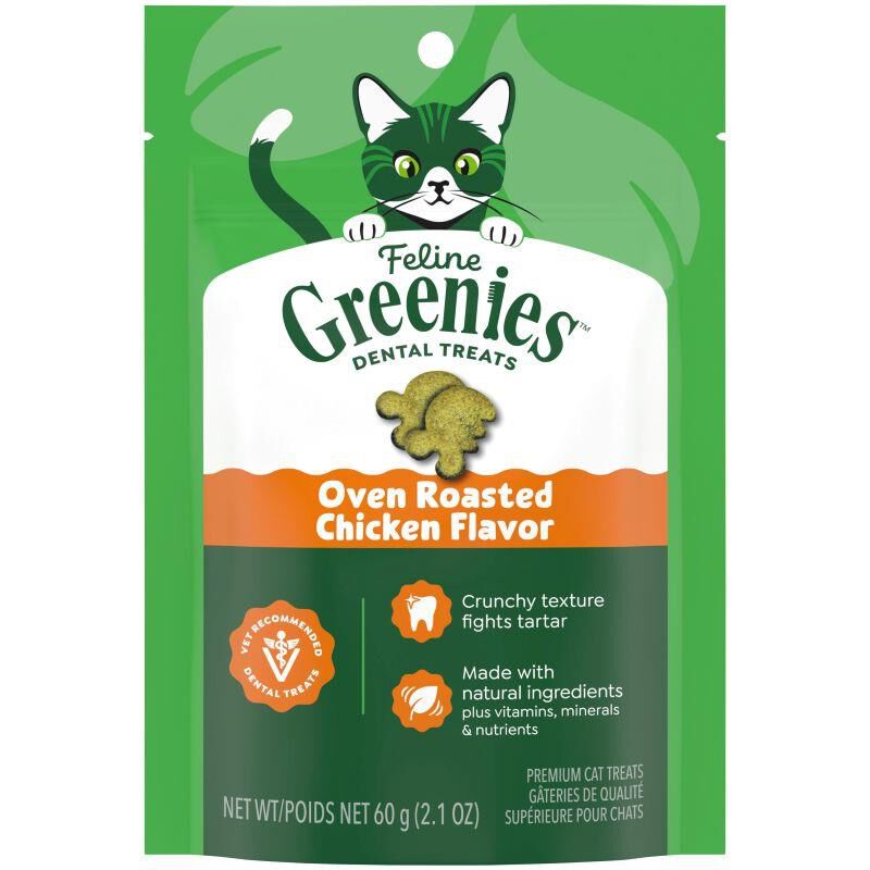 Greenies Dental Treats for Cats, 2.1 oz