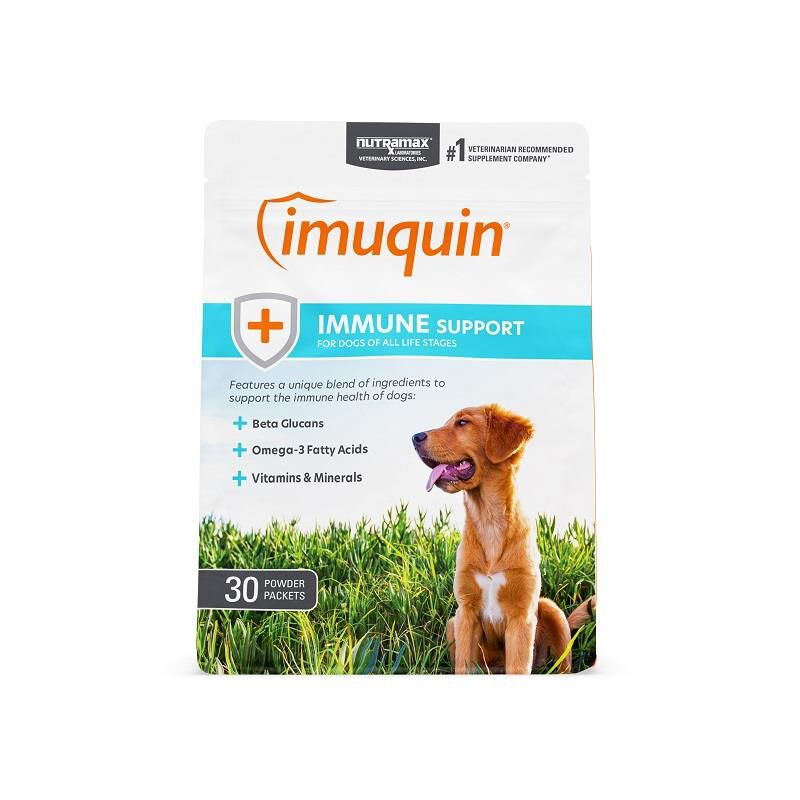 Imuquin Immune Health Supplement for Dogs and Puppies, 30 packets