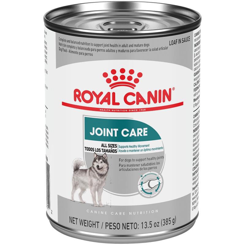Royal Canin Canine Care Nutrition Adult Joint Care Loaf in Sauce Canned Dog Food, 12 x 13.5 oz cans