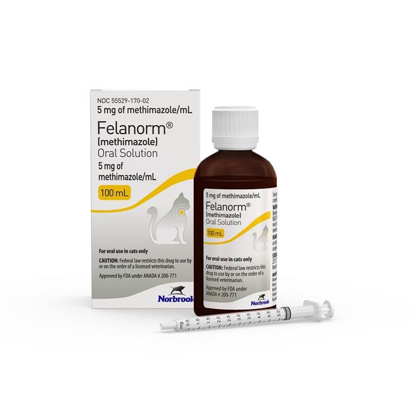 Felanorm methimazole 5 mg ml Oral Solution for Cats 100 ml