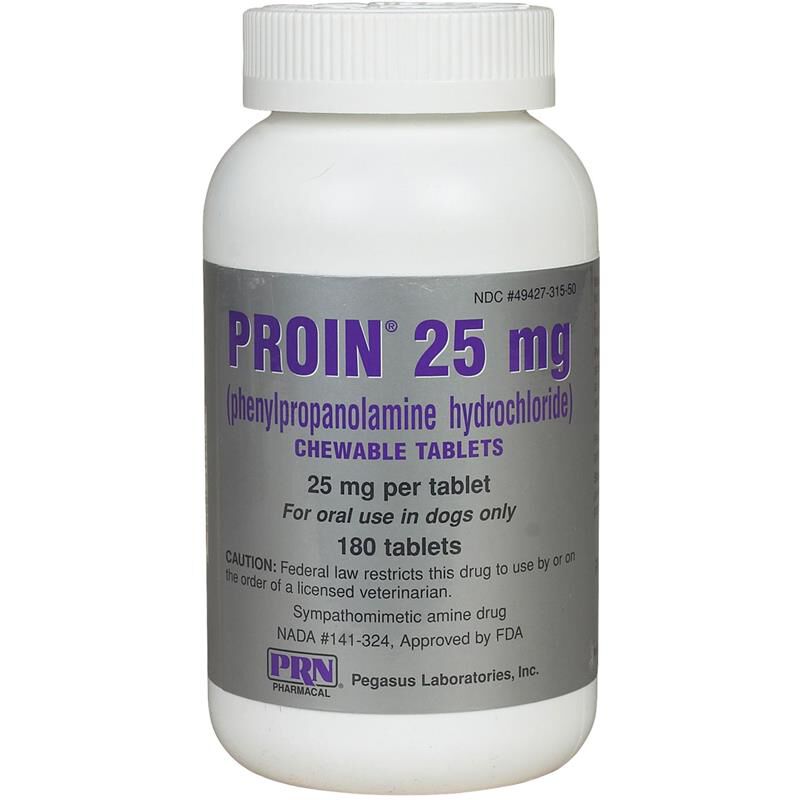 Proin Chewable Tablets for Dogs 25 mg, 180 Ct.