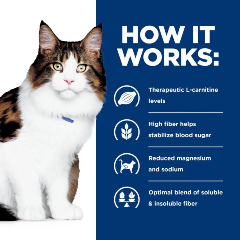 Hill's Prescription Diet w/d Multi-Benefit Digestive/Weight/Glucose/Urinary Management Chicken Flavor Dry Cat Food, 17.6 lbs