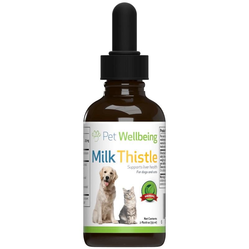 Pet Wellbeing Milk Thistle for Dogs and Cats 2 oz
