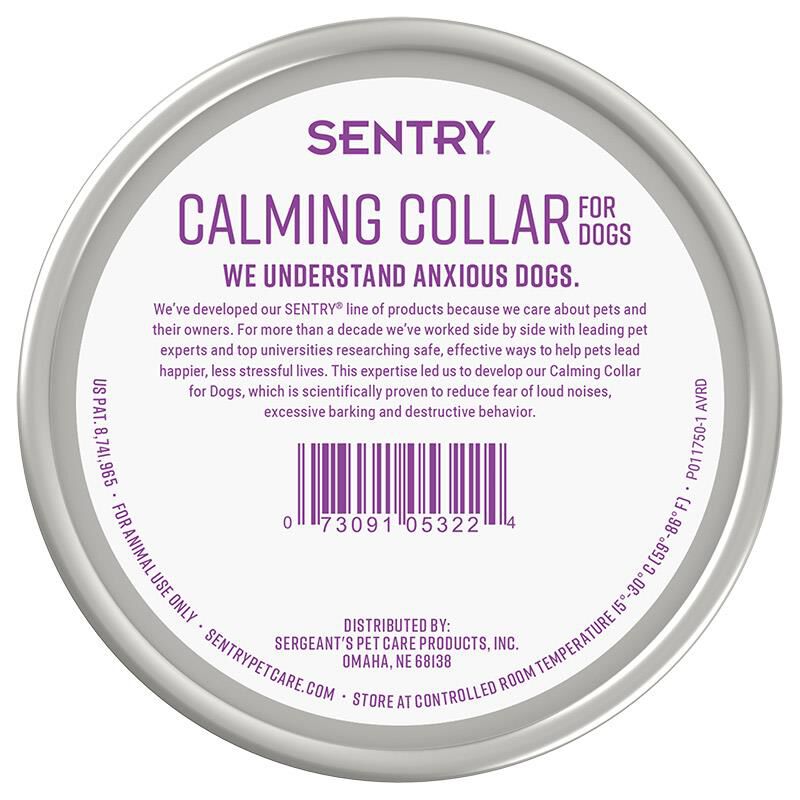 SENTRY Calming Collar for Dogs, Lavender Chamomile Fragrance, 3 Collars