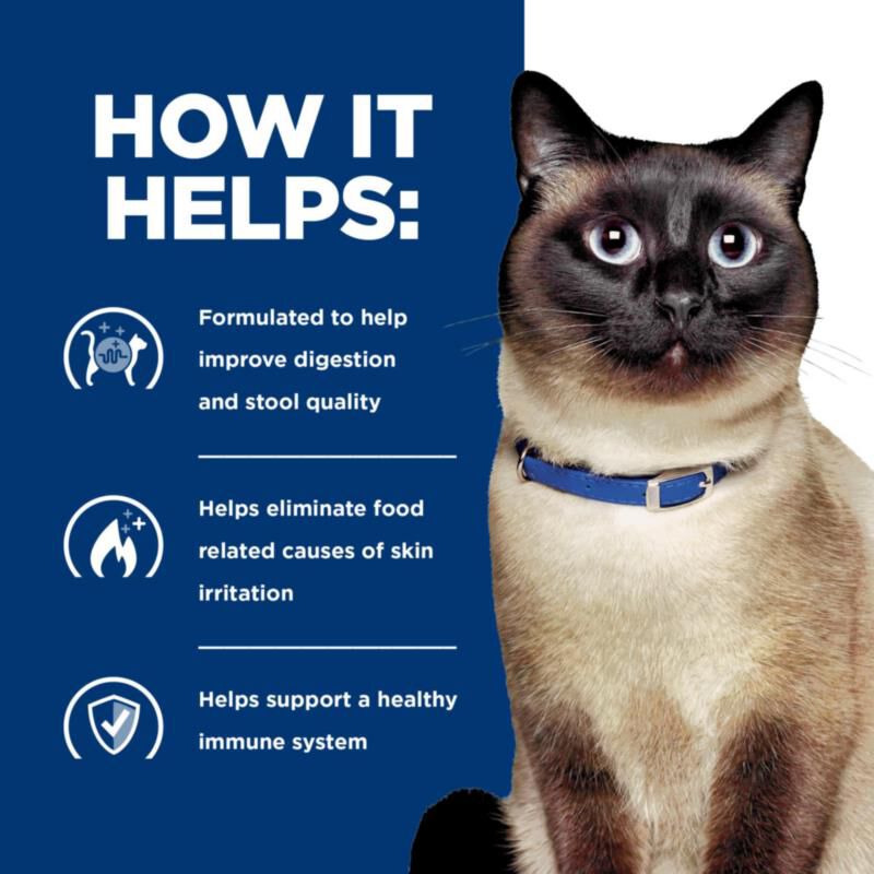 Hill's Prescription Diet z/d Skin/Food Sensitivities Dry Cat Food, 8.5 lb bag