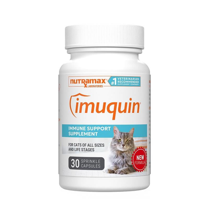 Imuquin Immune Support Supplement for Cats, 30 Sprinkle Capsules